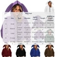 thumbnail image 4 of Tqcoqu Women's Cute Bunny Ear Zip Up Hoodie,Cropped Long Sleeve Loose Casual Sweatshirt Jacket with Kangaroo Pocket,2026 Trendy Outerwear Tops,Purple Women's S-XXL, 4 of 7