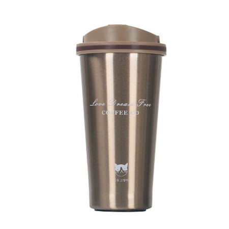 

500ml Cat Design Coffee Mugs Seal Thermocup Steel Stainless Bottle Vacuum Lid Flasks Travel