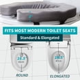 thumbnail image 3 of Raised Toilet Seat Cushion - U Shape Toilet Seat Riser with High-Density Foam for Comfort & Elevation, Universal Fit, 3 of 4