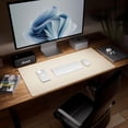 thumbnail image 4 of Dual-Sided Desk Pad, Leather Desk Mat, Natural Cork Desk Pad Protector, Large Mouse Pad for Desk, Waterproof Desk Blotter Pad, Desk Writing Pad for Office Work/Home (23.6"x11.8"), 4 of 8