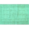thumbnail image 1 of Ahgly Company Machine Washable Indoor Rectangle Abstract Turquoise Blue Contemporary Area Rugs, 8' x 10', 1 of 4