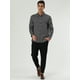thumbnail image 3 of Camisas de hombre con lunares, manlarga, corte ajustado, estampado, camicon botones Negro 52, 3 of 7