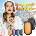 thumbnail image 4 of Rechargeable Hand Warmers 2-in-1 Magnetic Detachable Portable USB Heated Pouch with 3 Heat Settings Fast Heating for Outdoor Winter Camping Hiking Fishing Hunting Cold Weather Hand Warmer Gift, 4 of 4
