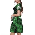 thumbnail image 2 of Uemuo St Patrick's day Print Womens Summer Dress Casual Swing Short Sleeve Sundresses Beach A-line Shift Dress, 2 of 6
