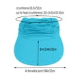 thumbnail image 3 of HuangHuanChen UV Protection Wide Brim Visor Sun Hats for Women Cooling Lightweight Empty Top Cap Breathable Outdoors Summer Sun Hats for Men Beach Golf Running Travel Daily Green One Size, 3 of 4