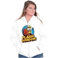 thumbnail image 4 of Flash Gordon Vintage Space Comic Hero Unisex Plus Size Zip Hoodie Brisco Brands 5X, 4 of 6