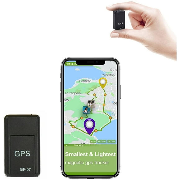 Mini Tracker GPS Voiture, Enregistreur Vocal Tracker de Localisation GPS, Tracker Magnétique Intelligent 300mA GPS pour Système de Localisation Véhicule / Personne