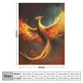 thumbnail image 4 of BCIIG Firebird Symbolism Warm Lightweight Blanket Soft Fleece Blanket Throw Living Room Sofa Decor Cow Gifts All Seasons - Multiple Sizes 50x60in, 4 of 6