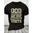 thumbnail image 1 of Camisetas de manga corta, camisetas cómodas y transpirables para hombre, verano, exterior, ropa de hombre, manga corta, cuello redondo, camisetas de ocio, 1 of 6