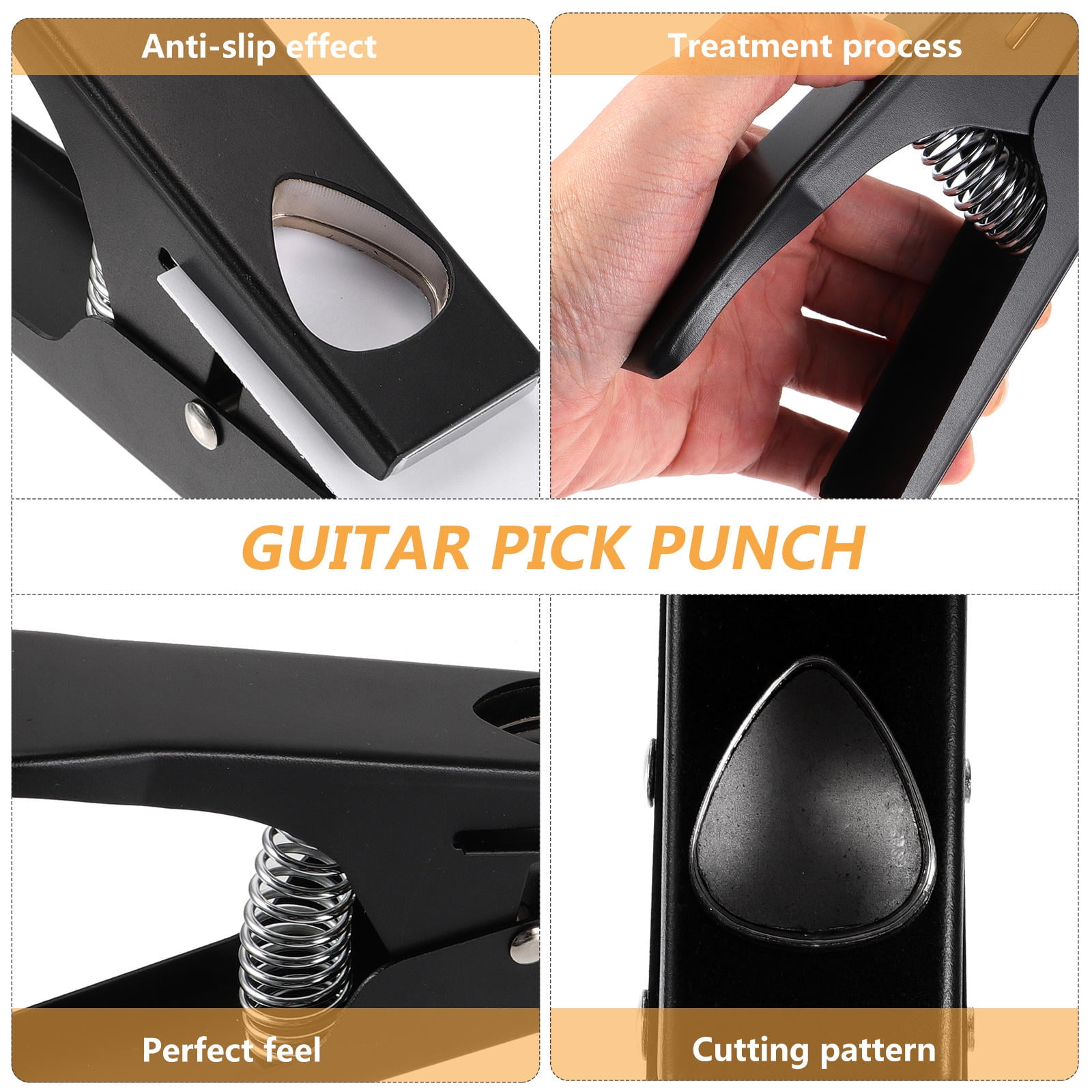 PAMINGONO 1Set Picks Making Puncher Tool for Guitar Accessory Creation in 7x3.1x1.8in Size