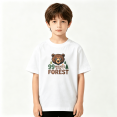 thumbnail image 2 of 99 Nights In The Forest Bear Boys Graphic Tees Outdoor Kids T-Shirt 100% Cotton Short Sleeve Tops Ages 4-13Y, 2 of 5