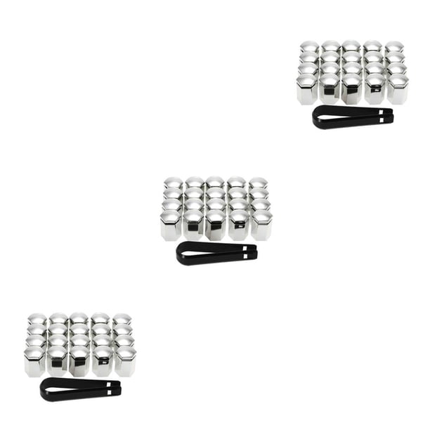 Speravity 20 piezas ABS tapa de válvula de neumático de coche portátil Universal Hexagonal automotriz Protector parte accesorios plata Type1 NO1