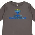 thumbnail image 4 of Inktastic Happy Hanukkah with Menorah Boys or Girls Long Sleeve Toddler T-Shirt, 4 of 5