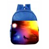 Preschool Backpack Animals Wolf Colorful Sky Kids Backpack Toddler