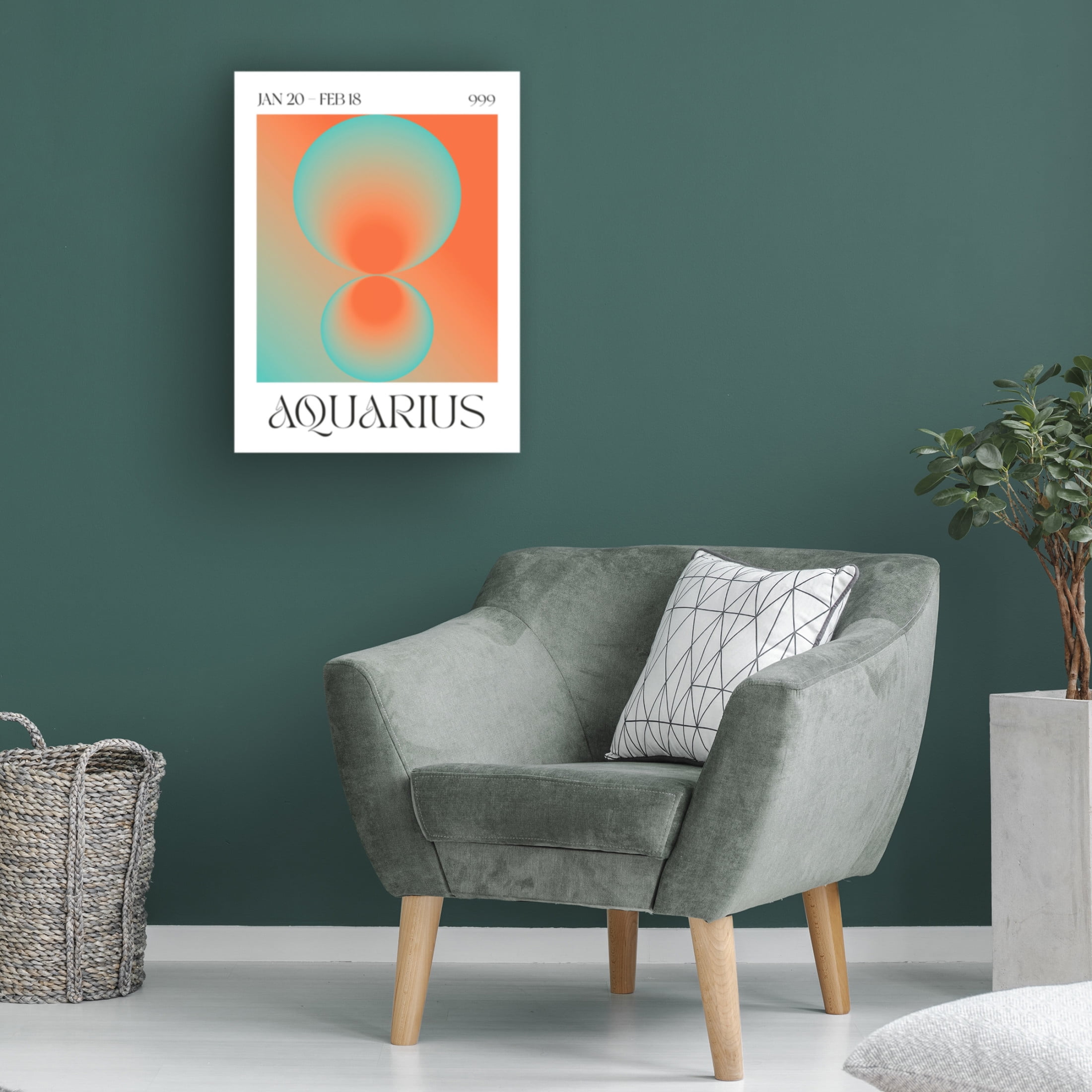 Trademark Fine Art Valeria Castillo Aquarius Canvas Wall Art