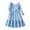 Blue, variant on SGMVNU Girls' Long Sleeve Ruffle Dress Back Bowknot Dress Tiered Flowy Swing Dress Tween Spring Summer Fall Smocked Dress for Age 7-8 Years, Blue