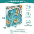 thumbnail image 5 of Swimming Pool Scene 3 Ring Hardcover Binders 1.5in Round Rings for Letter-Size Folder Paper Organizer Pockets for Office Student Recipe, 5 of 9