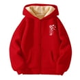 thumbnail image 3 of Kiijoy Teen Girls Fleece Hooded Jacket Winter Warm Dandelion Outerwear Coat, Sizes 14-15, 3 of 3