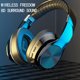 thumbnail image 3 of Sidaley Auriculares compatibles con Bluetooth, altavoz plegable de 40mm, tarjeta de memoria, auriculares HiFi, auriculares recargables con Cables de audio/vídeo Blanco, 3 of 6