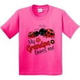 thumbnail image 3 of Inktastic My Grandpa Loves Me with Cute Ladybugs Youth T-Shirt, 3 of 5