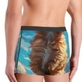 thumbnail image 3 of Fotbe Cartoon Cloud Puppy Men’s Total Support Pouch Boxer Briefs, X-Temp Cooling, Moisture-Wicking Underwear, Regular, Long-leg and Trunk-Small, 3 of 6