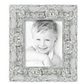 thumbnail image 2 of ArtToFrames 8" x 11" Platinum Baroque Luxe Picture Frame, 8.5x11 inch Silver Wood Poster Frame (WOM-5265),  Pack, 2 of 7