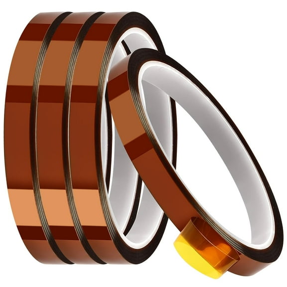 10mm X 33m Heat Tape - 4 Rolls No Residue Adhesive for Electronics Soldering