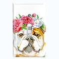 thumbnail image 1 of Metal Light Switch Plate Cover Cute English Bulldog Flower Crown DOG010, 1 of 13