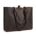 thumbnail image 1 of Bolso de hombro S-ZONE de cuero genuino para mujer, 1 of 7
