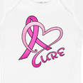 thumbnail image 4 of Inktastic Cure- Breast Cancer Awareness pink ribbon Boys or Girls Baby Bodysuit, 4 of 5