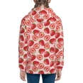 thumbnail image 6 of Kdxio Cute Strawberry Pattern Kids Boys Girls Zip Up Hoodie 3D Printed Hooded Sweatshirt Hoody Coat with Pocket 7-12 Y-Medium, 6 of 6