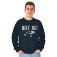 thumbnail image 5 of Bite Me Fish Bait Funny Fishing Humor Unisex Plus Size Sweatshirt Brisco Brands 2X, 5 of 6