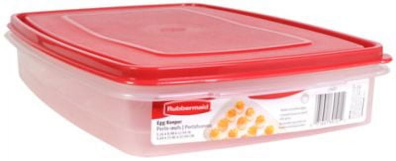 Buy Rubbermaid - Egg Keeper-red Cover, 2 Pk, Holds 20 Jumbo Eggs, Clear,  Plastic Online at desertcartKUWAIT