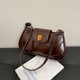 thumbnail image 1 of Hombro la axila pequeña bolso retro cuerpo cruzado bag -Shoulse color sólido con mechón pequeño para salir a cita diaria compras, 1 of 9