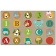 thumbnail image 1 of Flagship Carpets FE400-32A Tapis Rectangulaire ABC & 123 Animaux, 6 Pi. x 8 Pi. 4 Po. - 20 Places, 1 of 1