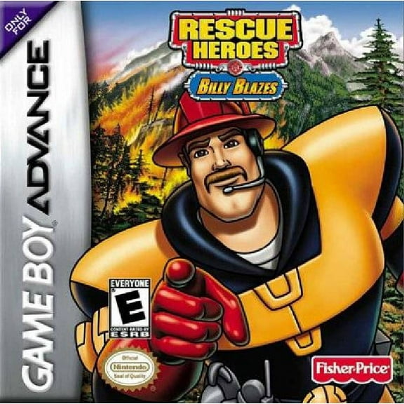 Restored Rescue Heroes: Billy Blazes (Nintendo Gameboy Advance, 2003) Firefighting Game (Refurbished)