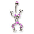 thumbnail image 2 of SGSS Curv BB w Moveable Character Gem Charm 14G 13/32 (11 mm) Long Move Stainless Steel, 2 of 2