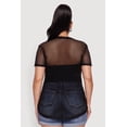 thumbnail image 5 of Womens Plus Size Brooklyn College League Fishnet Top, 5 of 5