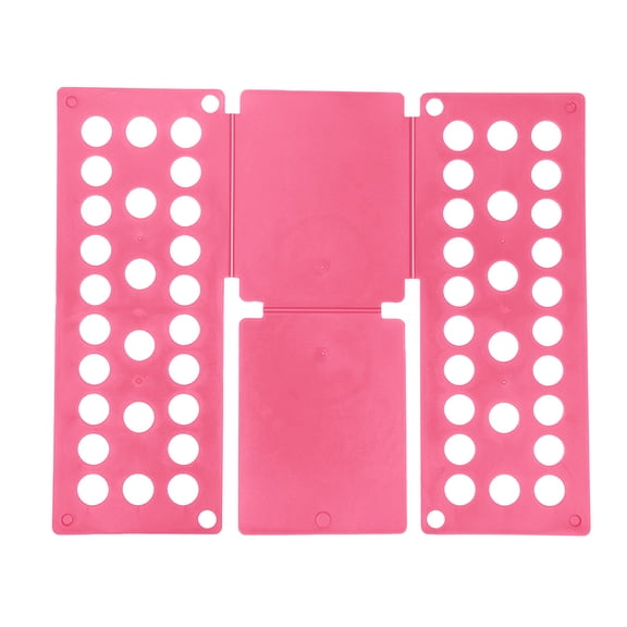 Clothes Folding Board, Easy Space-Saving Durable Plastic T-Shirt Folder, Laundry Helper for Closet Room Home Organization,Pink,18.9*15.8in
