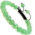 thumbnail image 1 of Natural Healing Power Gemstone Crystal Beads Unisex Adjustable Macrame Bracelets 8mm,Green Aventurine, 1 of 4