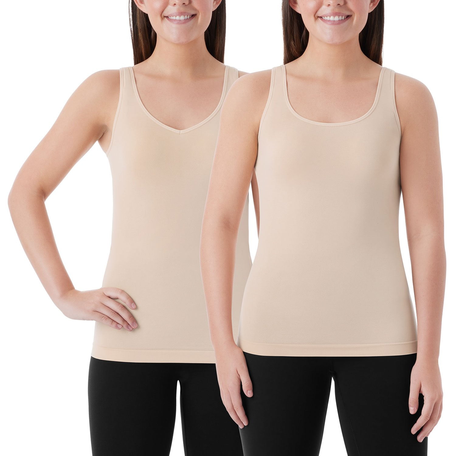 Member's Mark Women's 2-Pack Seamless Reversible Tank Top