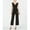 black, variant on Adrianna Papell Womens Peplum Overlay Jumpsuit, Black, Petite, 8P