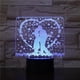 thumbnail image 2 of Lámpara de mesa Love 3D LED con luz nocturna para dormitorio infantil, 2 of 3