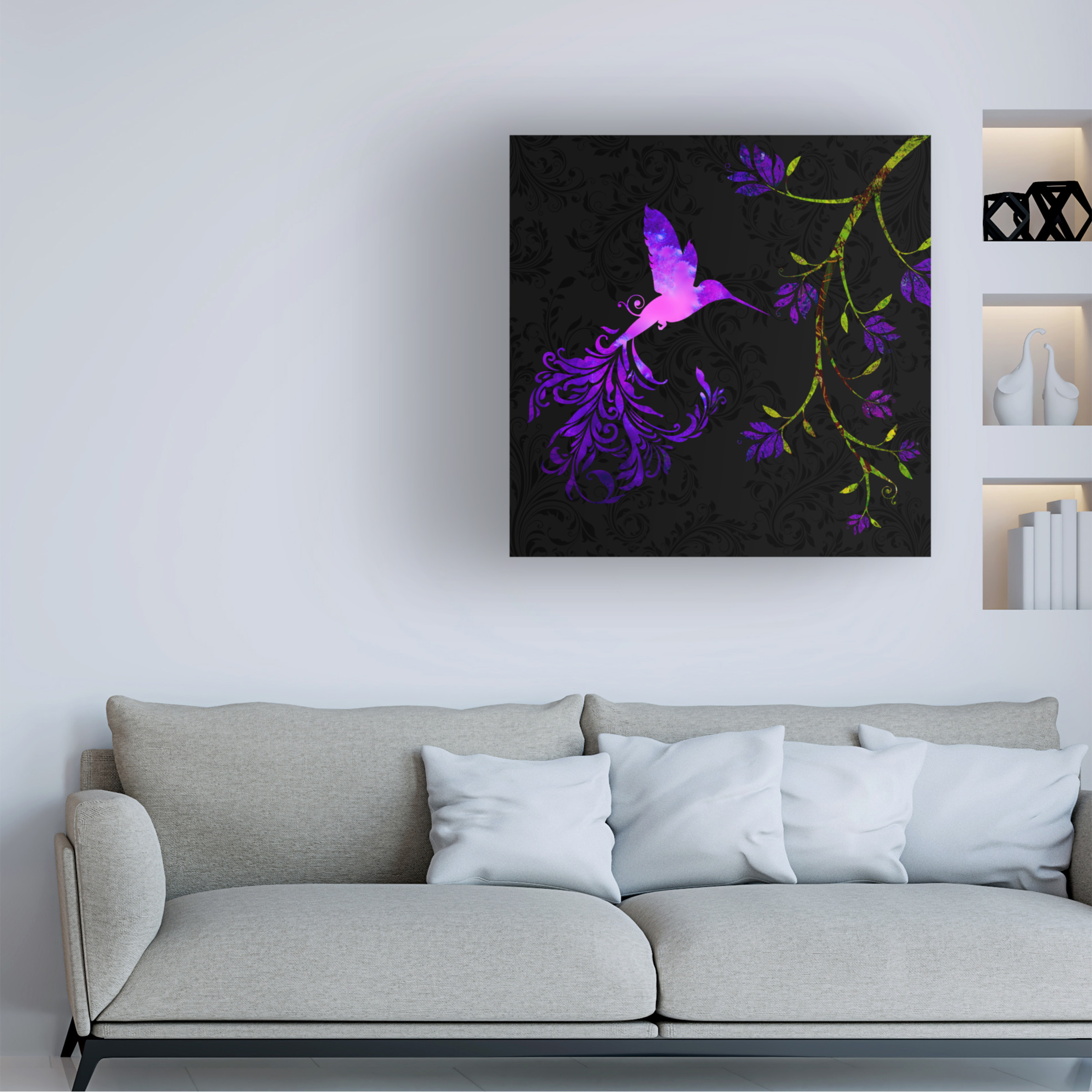 Trademark Fine Art 'Purple Twilight' Canvas Art by Tina Lavoie