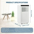 thumbnail image 1 of QinaQin 10000 BTUs Portable Air Conditioner, 3-In-1 Powerful AC, White, 1 of 9