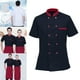 thumbnail image 5 of Uniforme de trabajo unisex Ropa de chef de de manga corta transpirable cómoda para Negro M Hugo uniforme de trabajo, 5 of 10