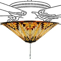 Meyda Lighting 17'W Nuevo Mission Fan Light Fixture, Beige Hag 59R Xag - 73124