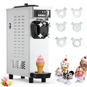 Adoolla Soft Serve Ice Cream Maker, Single Flavor Commercial Ice Cream Yogurt Machine with Pre-cooling