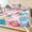 Pink, Blue, variant on King Size Fitted Sheet Set - Blue Pink Tropical Plants 3 Piece Bedding Sets 16" Deep Pocket Fitted Sheet with 2 Pillowcases, Summer Leaves Boho Floral Pineapple Brushed Microfiber Hotel Bed Sheets