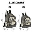 thumbnail image 2 of FORMRS Mini Backpack Purse for Women Travel Daypack Casual Shoulder Bag, Beige Moon, 2 of 7
